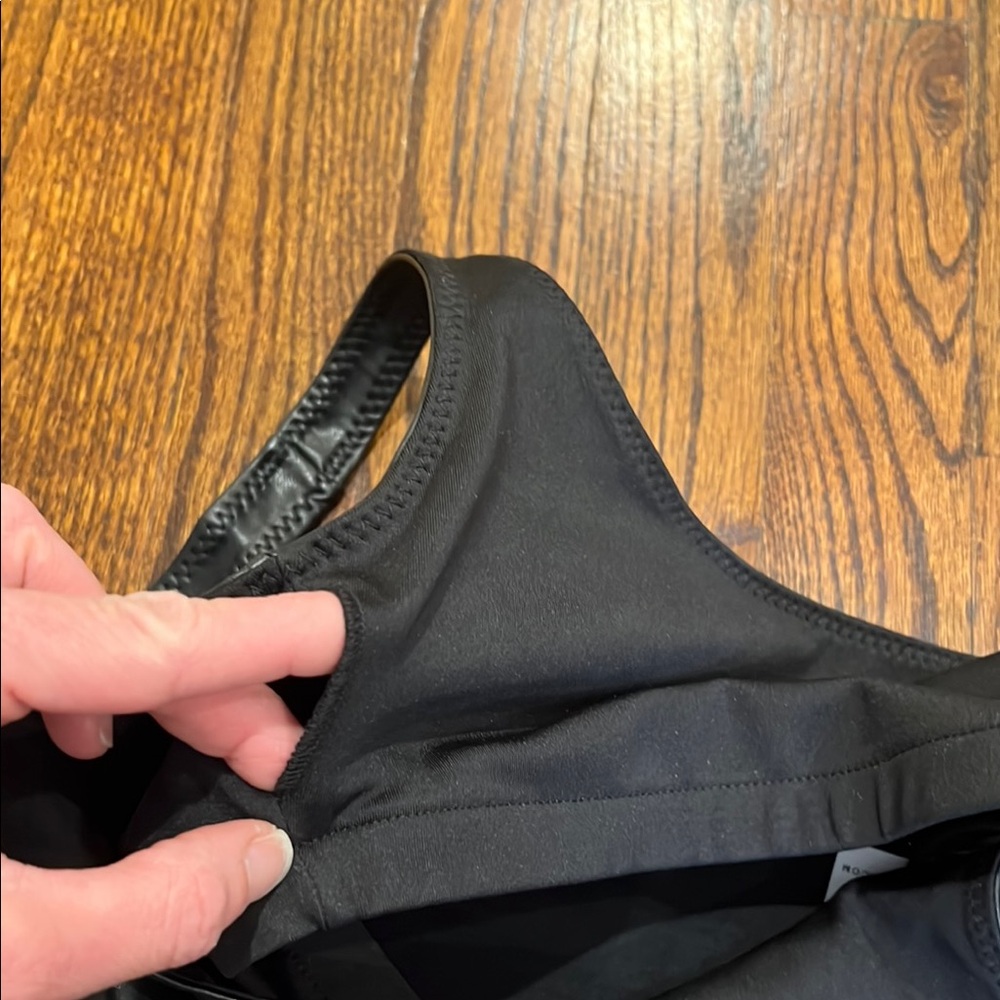 Heroine Sport Black Faux Leather Crop Tank Top! - Picture 6 of 7